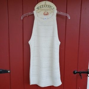 Knitted cream tank